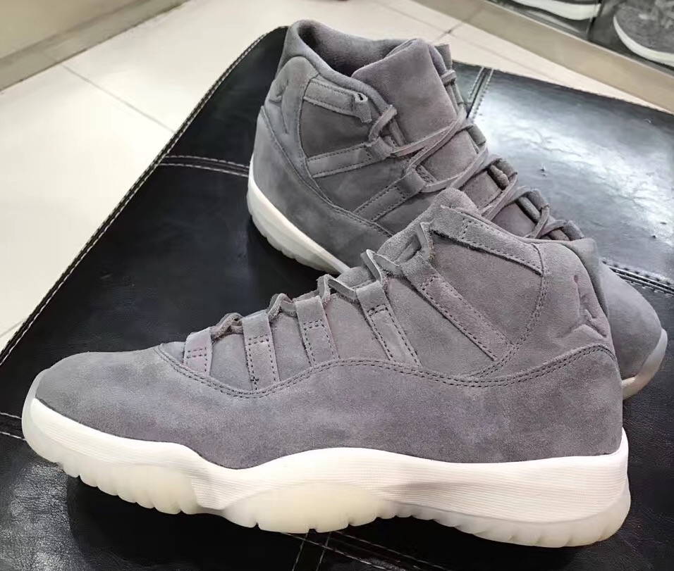 gray suede 11s