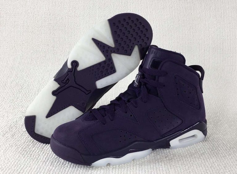 Air Jordan 6 GS Dark Purple Suede 543390-509 - Sneaker Bar Detroit