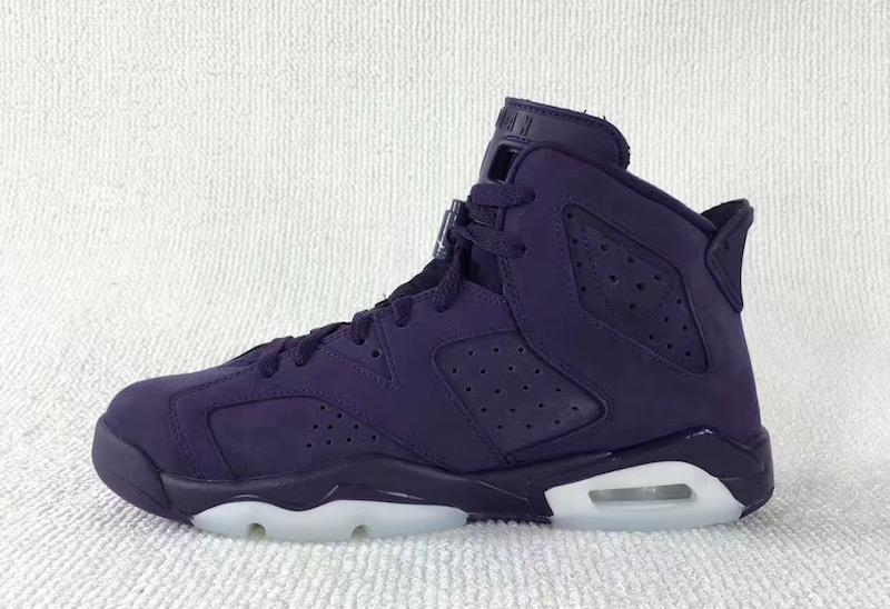 Air Jordan 6 GS Dark Purple Suede 543390 509 Sneaker Bar Detroit