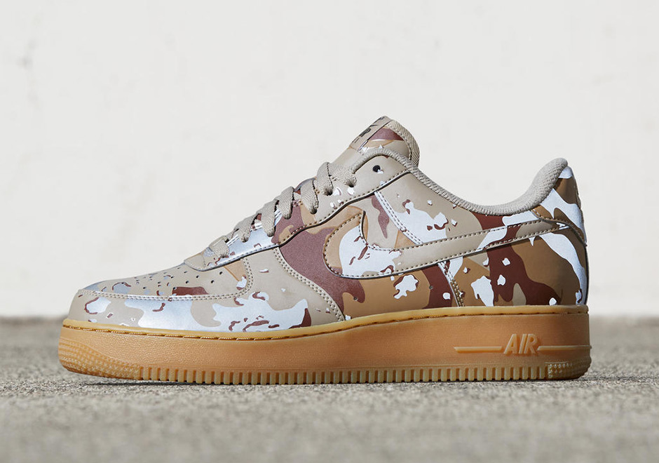Reflective Camouflage Covers the Nike Air Force 1 Low