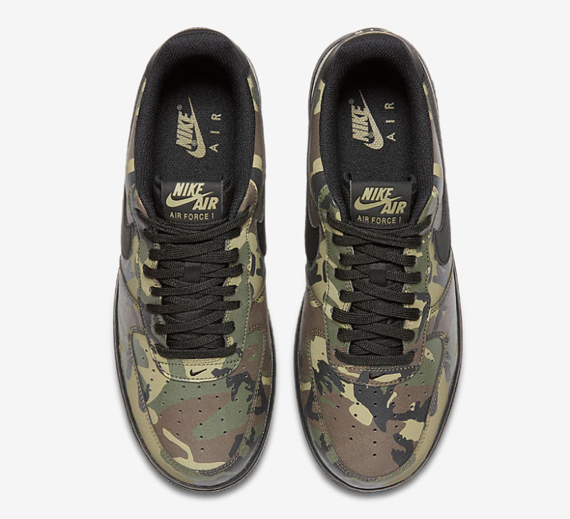 green camo air force ones