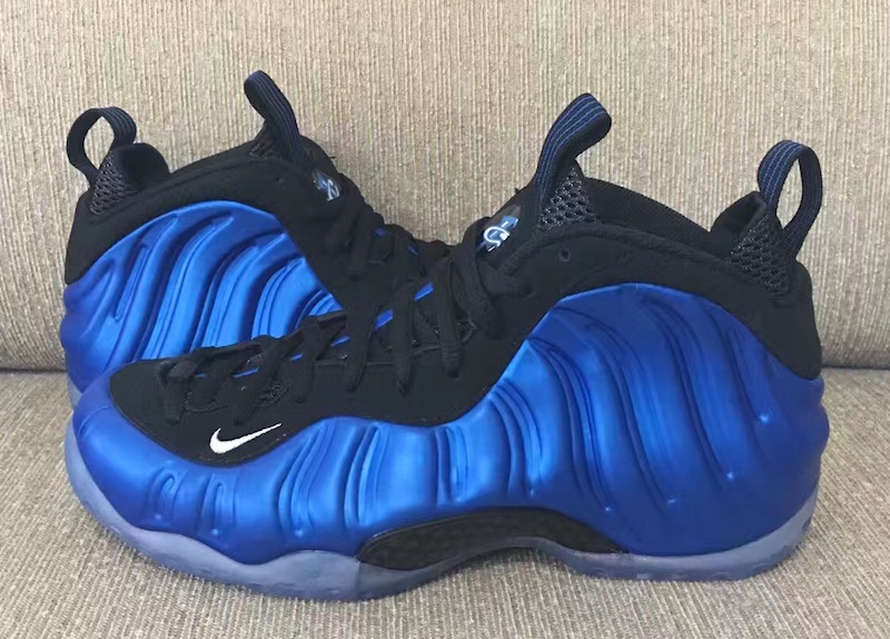 royal blue and grey foamposites