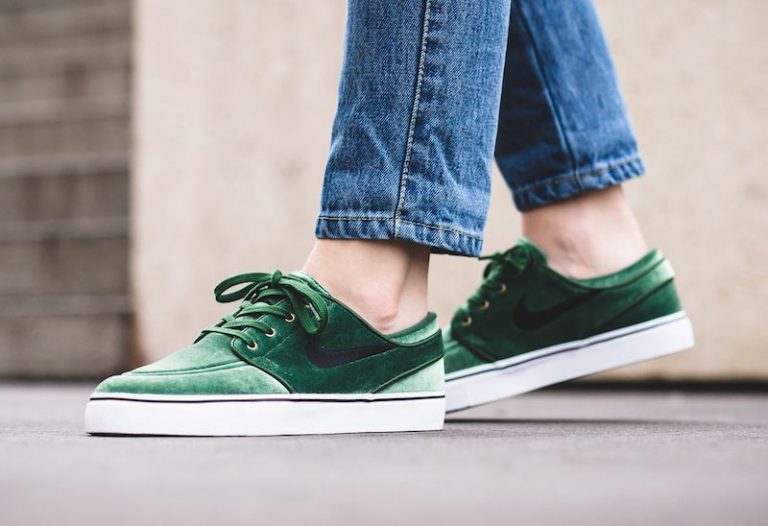 janoski green velvet