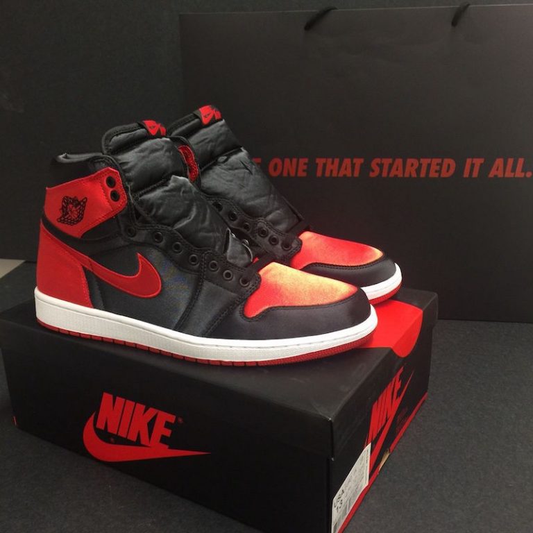 red satin jordan 1