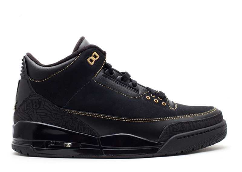 black and gold 3s online -