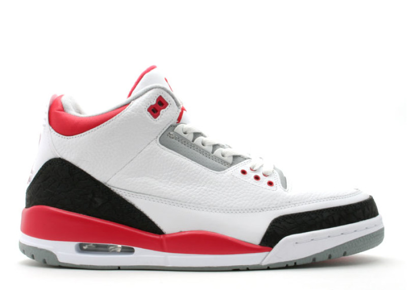 Air Jordan 3 Retro White/Fire Red 