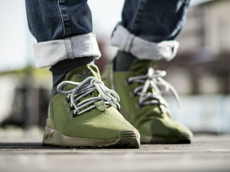 adidas ZX Flux ADV X Olive Cargo On-Feet Photos - Sneaker Bar Detroit
