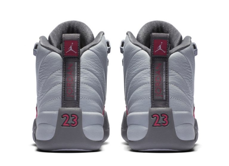 pink and grey jordan 12
