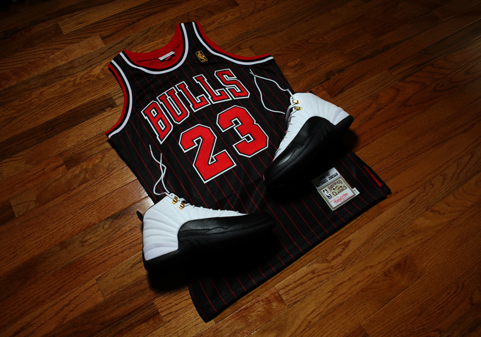 Michael Jordan 1996-97 Black Pinstripe Jersey Mitchell Ness