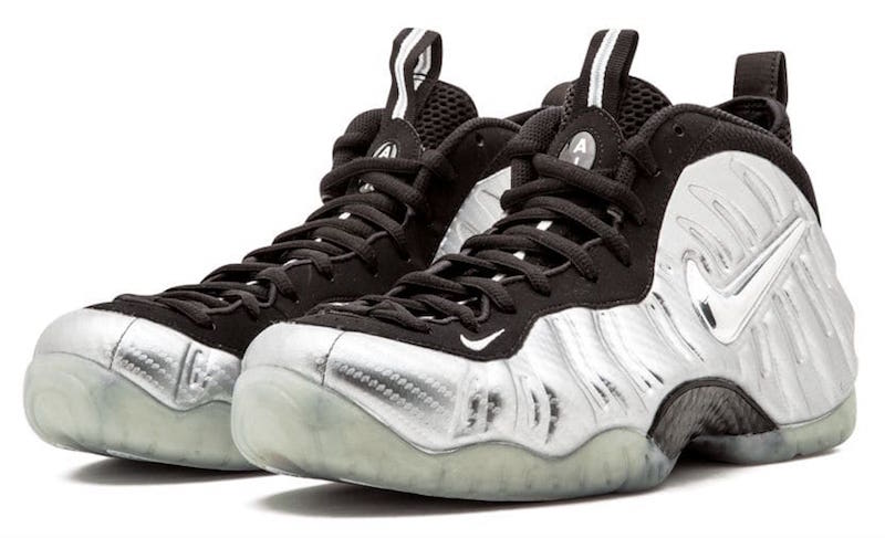black and silver foamposites