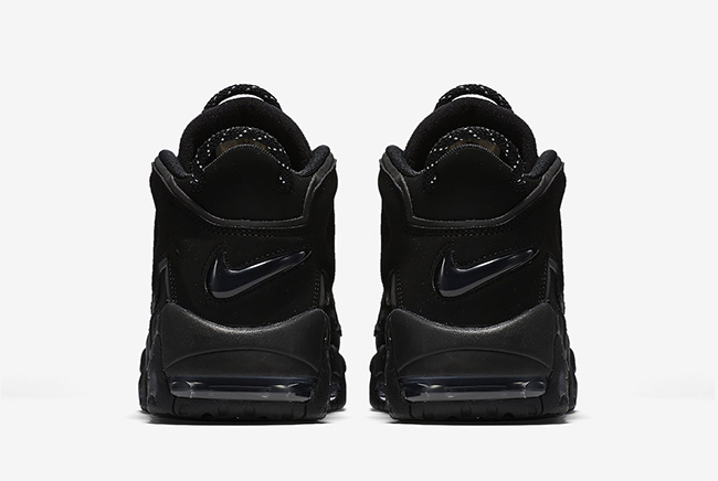 Nike Air More Uptempo Triple Black 3M Reflective - Sneaker Bar Detroit