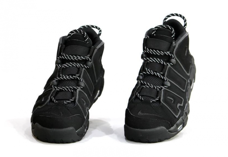 uptempo all black reflective