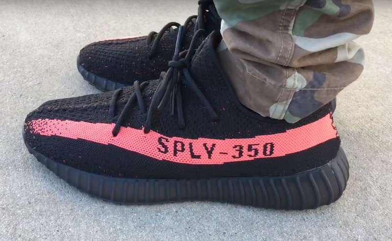 Wholesale Cheap Yeezy Boost 350 V2 RED SPLY 350 Black/Red at 