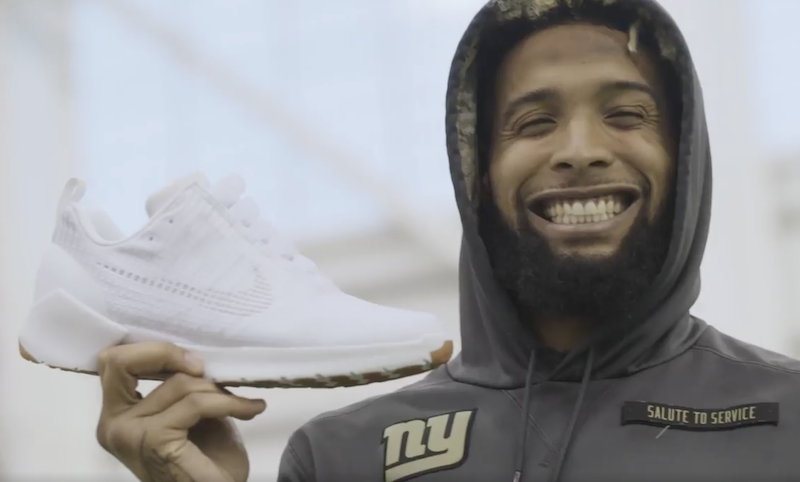 Odell Beckham Tries Out Nike HyperAdapts