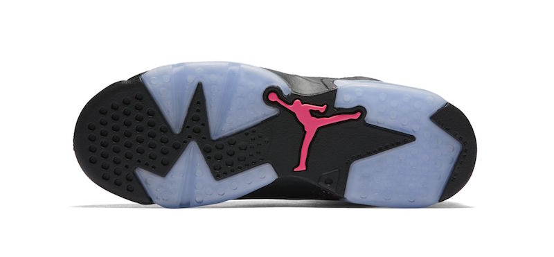 Air Jordan 6 GS Anthracite Black Hyper Pink 3M Release Date Outsole