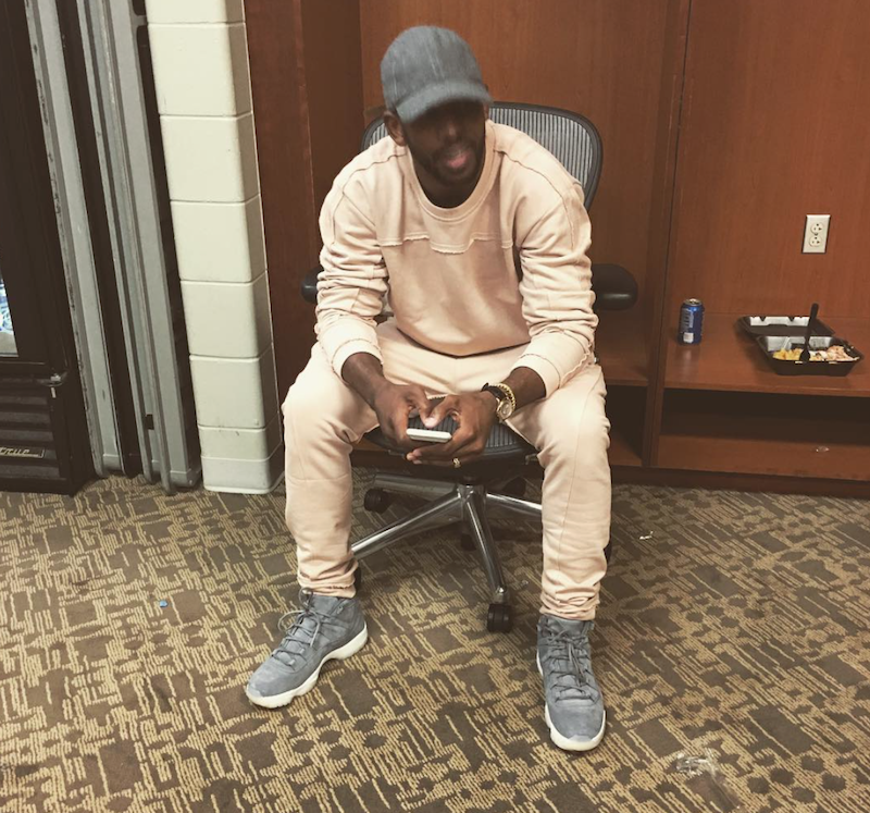 jordan wearing cool grey 11