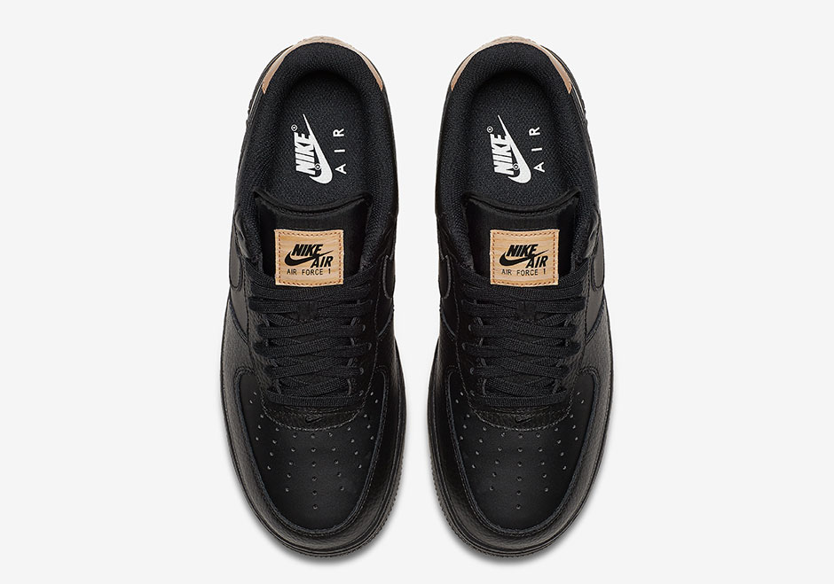 Nike Air Force 1 Low Black Vachetta Tan 718152-016