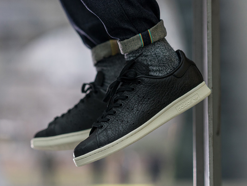 adidas Stan Smith Black Quilted Leather BB0037