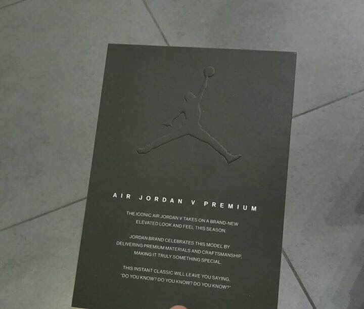 Air Jordan 5 Premium Take Flight Packaging