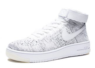 Nike Air Force 1 Ultra Flyknit Mid White 818018-101
