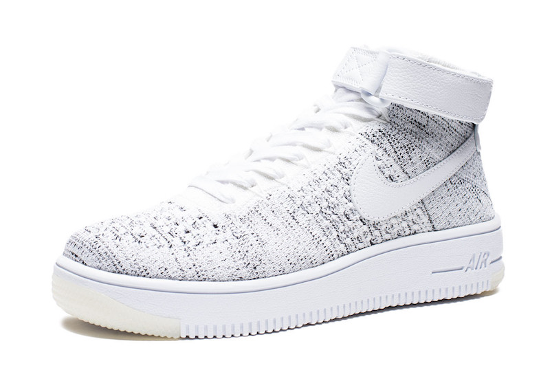 nike air force flyknit white