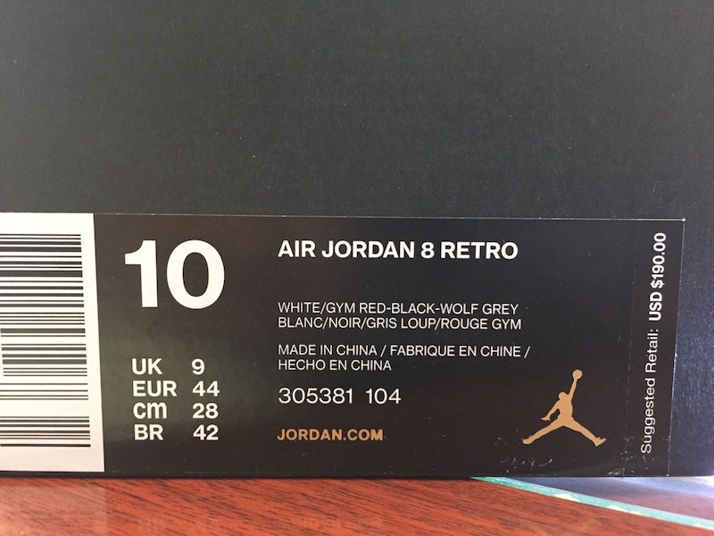 Air Jordan 8 Retro Alternate 305381-104