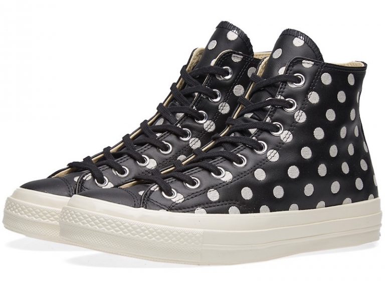 polka dot platform converse