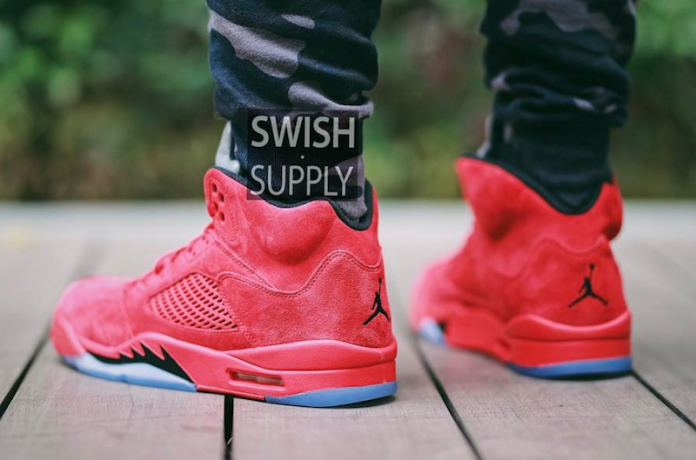 red suede 5s