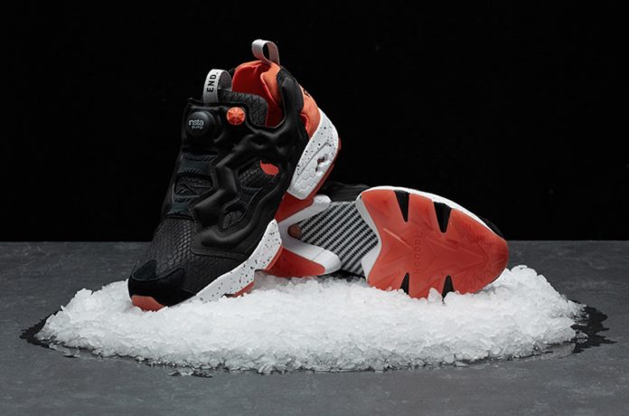 END-Reebok-insta-pump-fury-black-salmon-2 END Reebok Insta Pump Fury Black Salmon