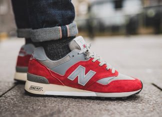 New Balance 577 Made in England Red Grey