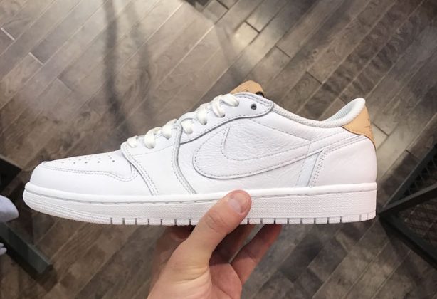 tan and white jordan 1 low