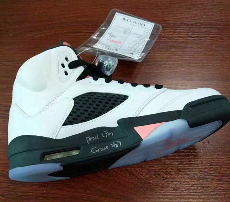 Air Jordan 5 White Black Pink - Sneaker Bar Detroit