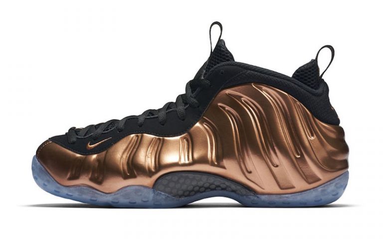 foamposite copper on feet
