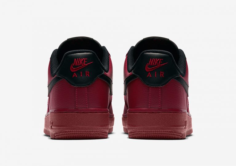 air force 1 red and black low