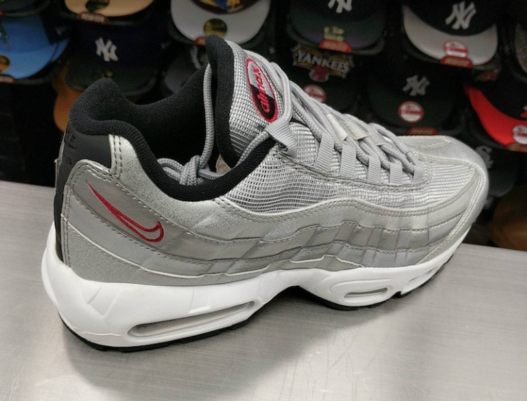 air max 95 silver red