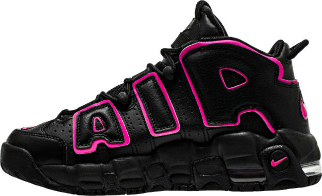Nike Air More Uptempo Black and Pink 415082-003