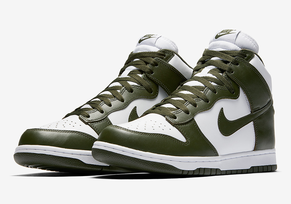 nike dunk high hombre olive