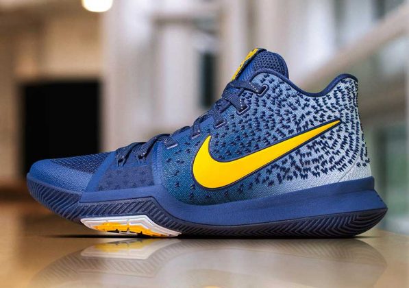 navy blue and gold kyries