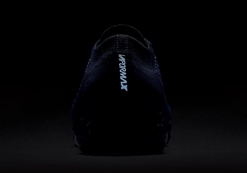 Nike Air VaporMax Collegiate Navy 849558-400 Release Date 3M Reflective Heel