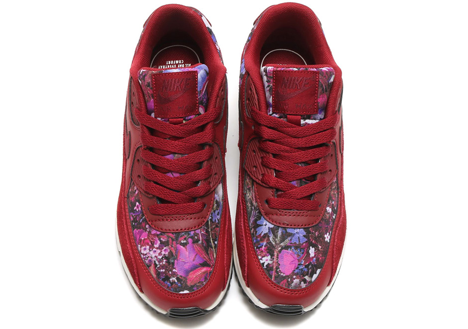 Nike Air Max 90 Floral Team Red 881105-600