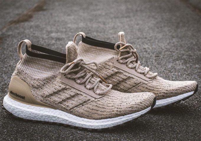 tan and black ultra boost