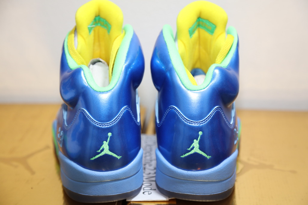 Air Jordan 5 Easter Pack Sample Blue Heel