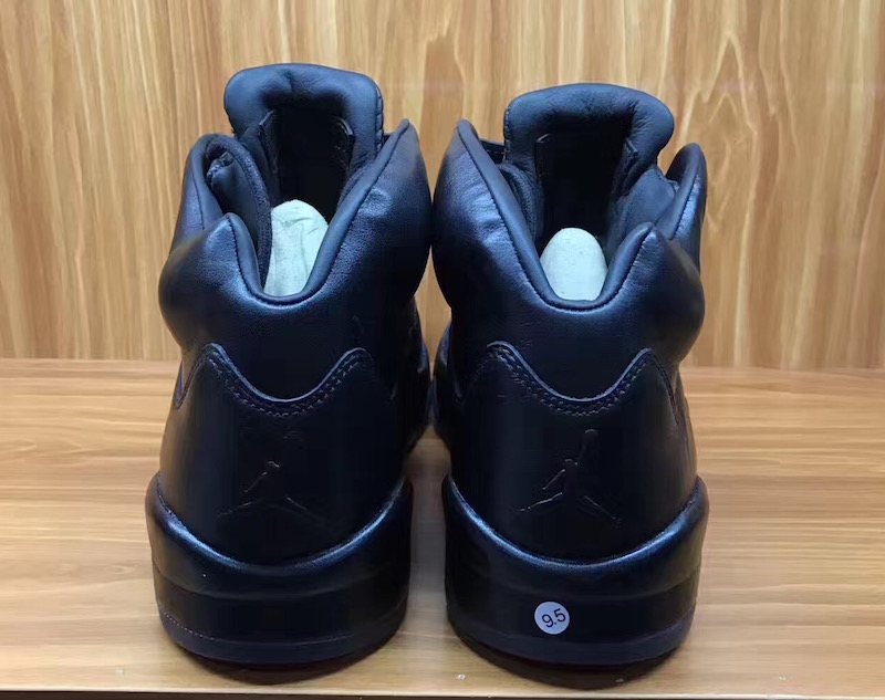 Air Jordan 5 Premium Triple Black Heel Release Date