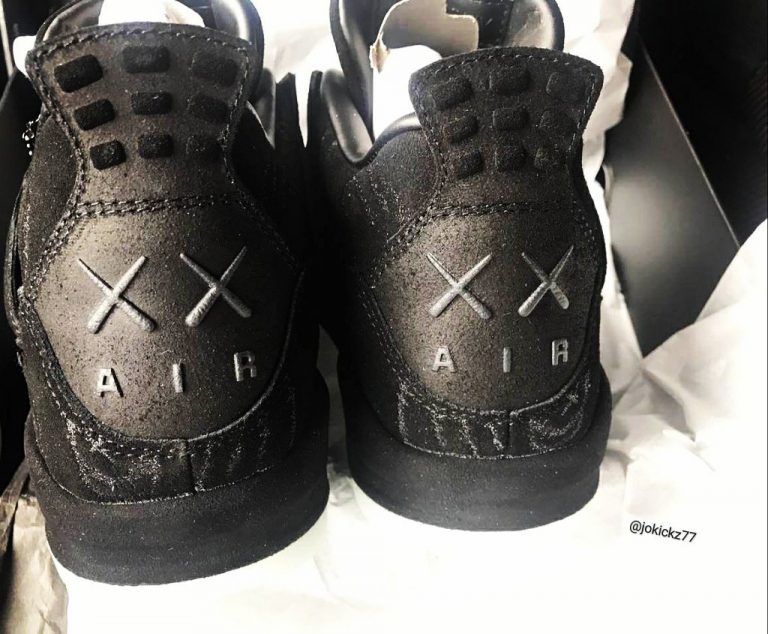 kaws aj4 black