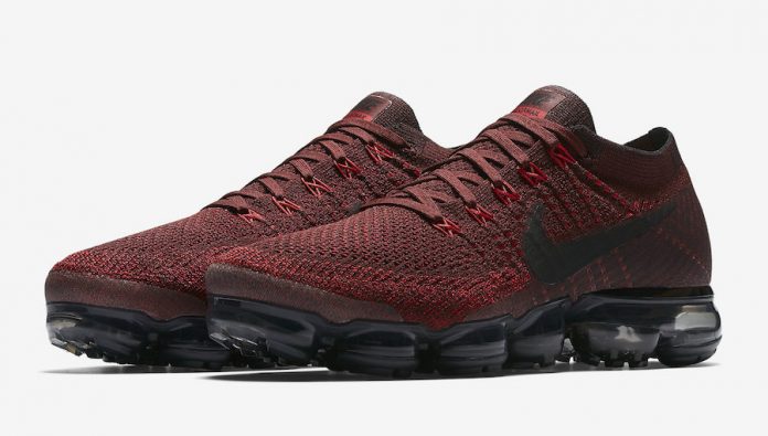 vapormax dark team red