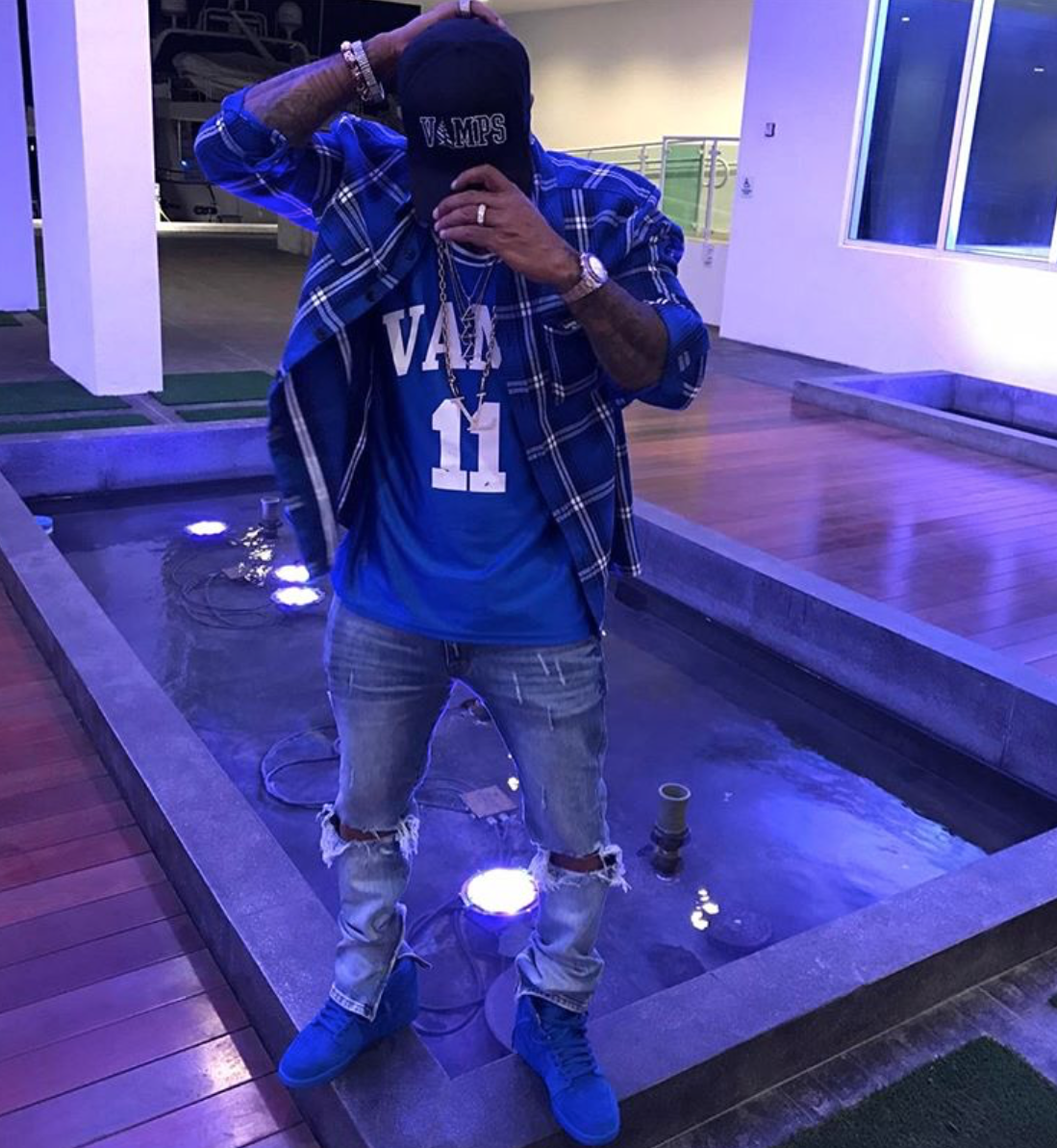 jordan 5 blue suede outfit