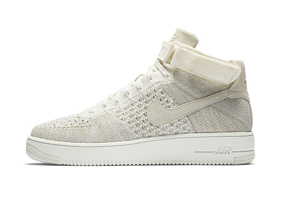 Nike Air Force 1 Mid Flyknit Sail 817420-101