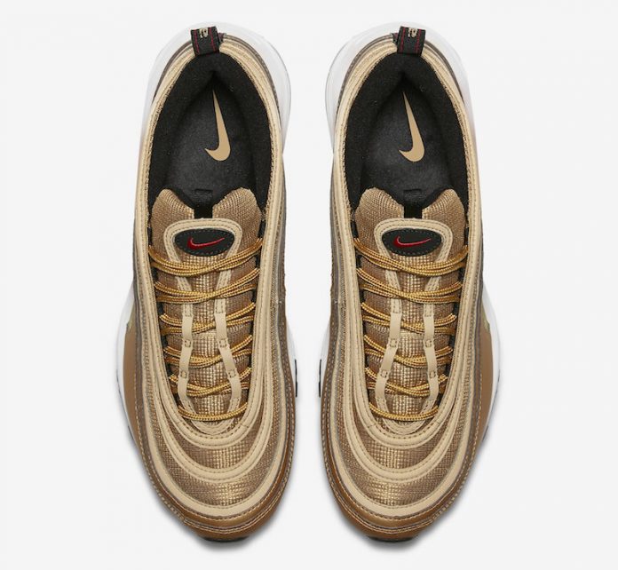 navy blue and gold air max 97