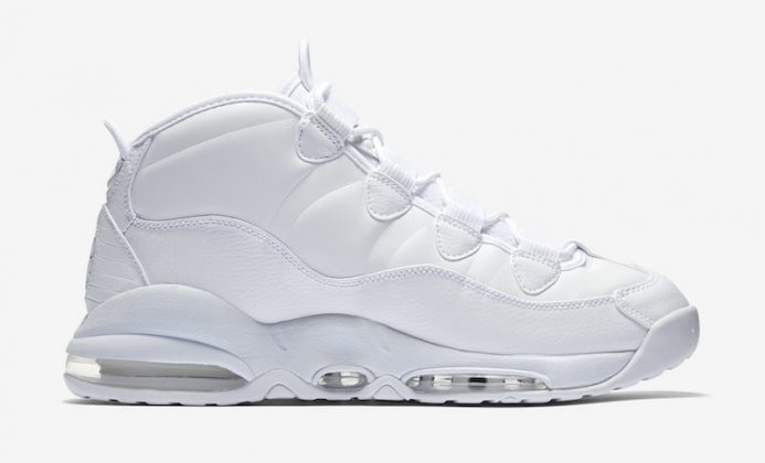 nike uptempo 95 triple white