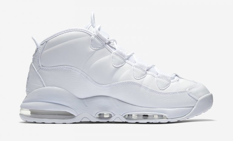 nike uptempo 95 triple white